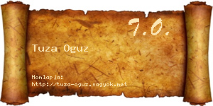 Tuza Oguz névjegykártya